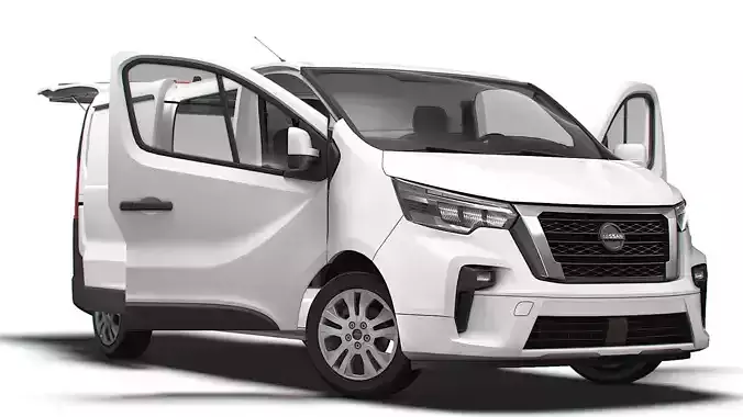 Nissan Primastar Van L2H1 Tailgate HQInterior 2026 3D model