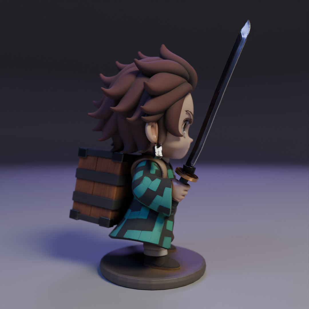 tanjiro kamada 3D print model_2