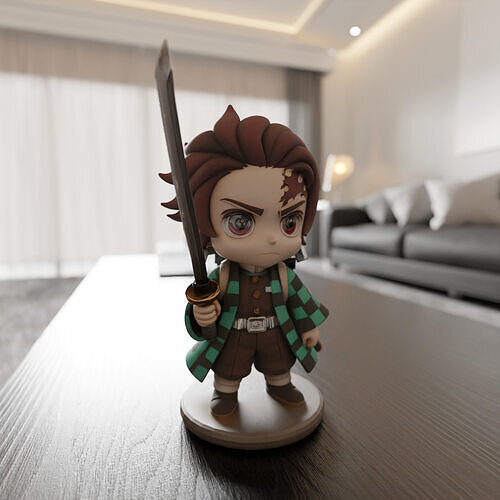 tanjiro kamada 3D print model