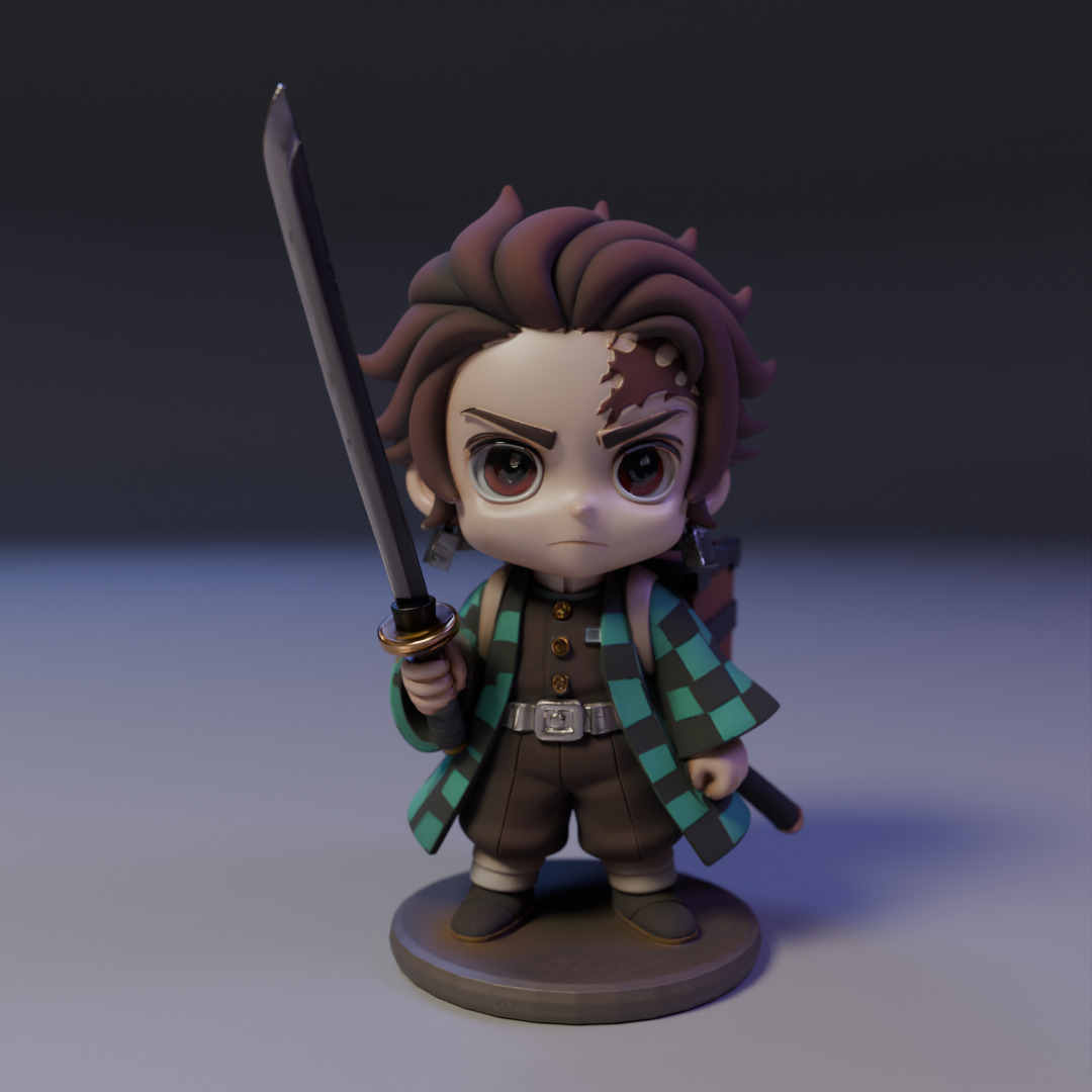 tanjiro kamada 3D print model_16