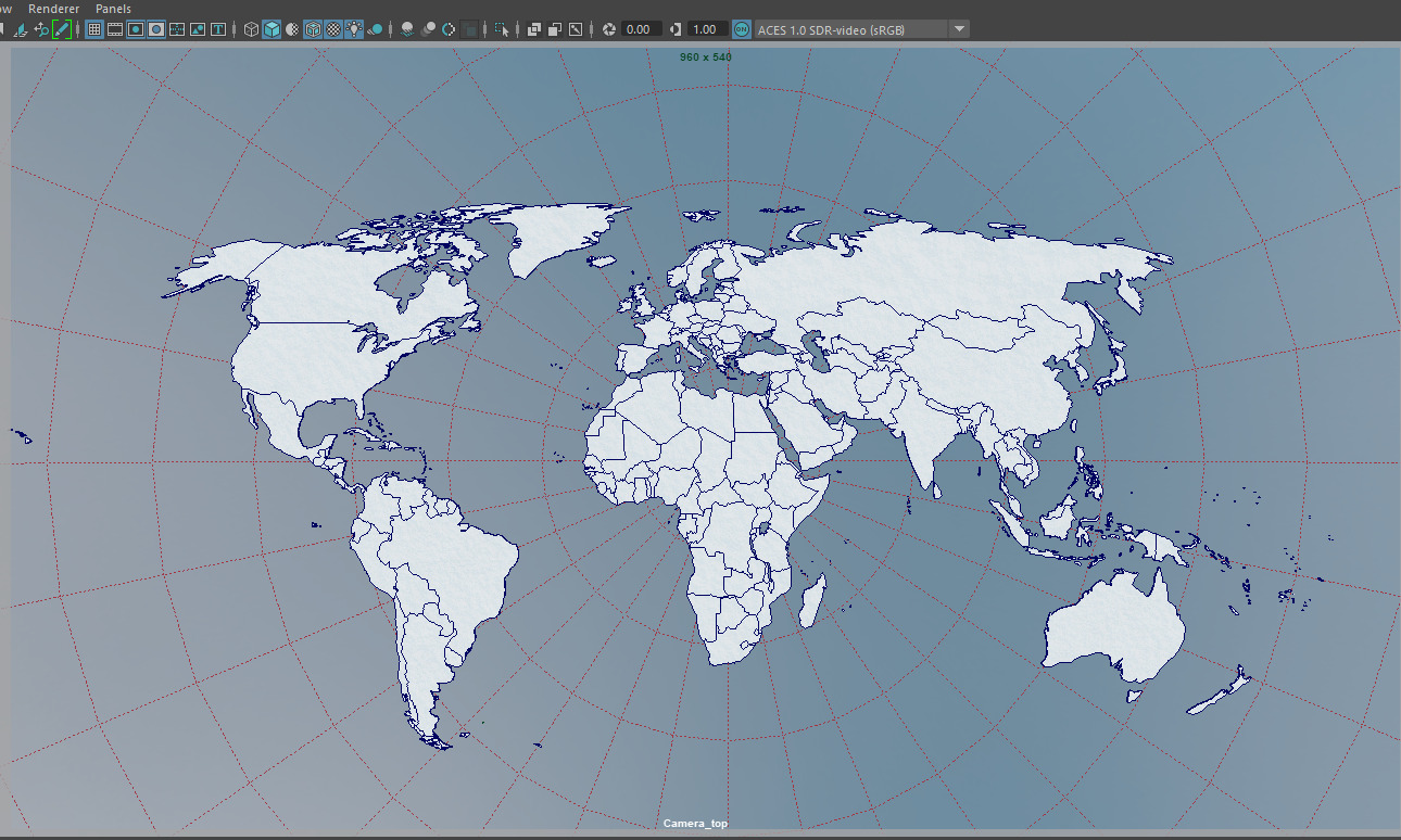 World Map Low-poly 3D model_11