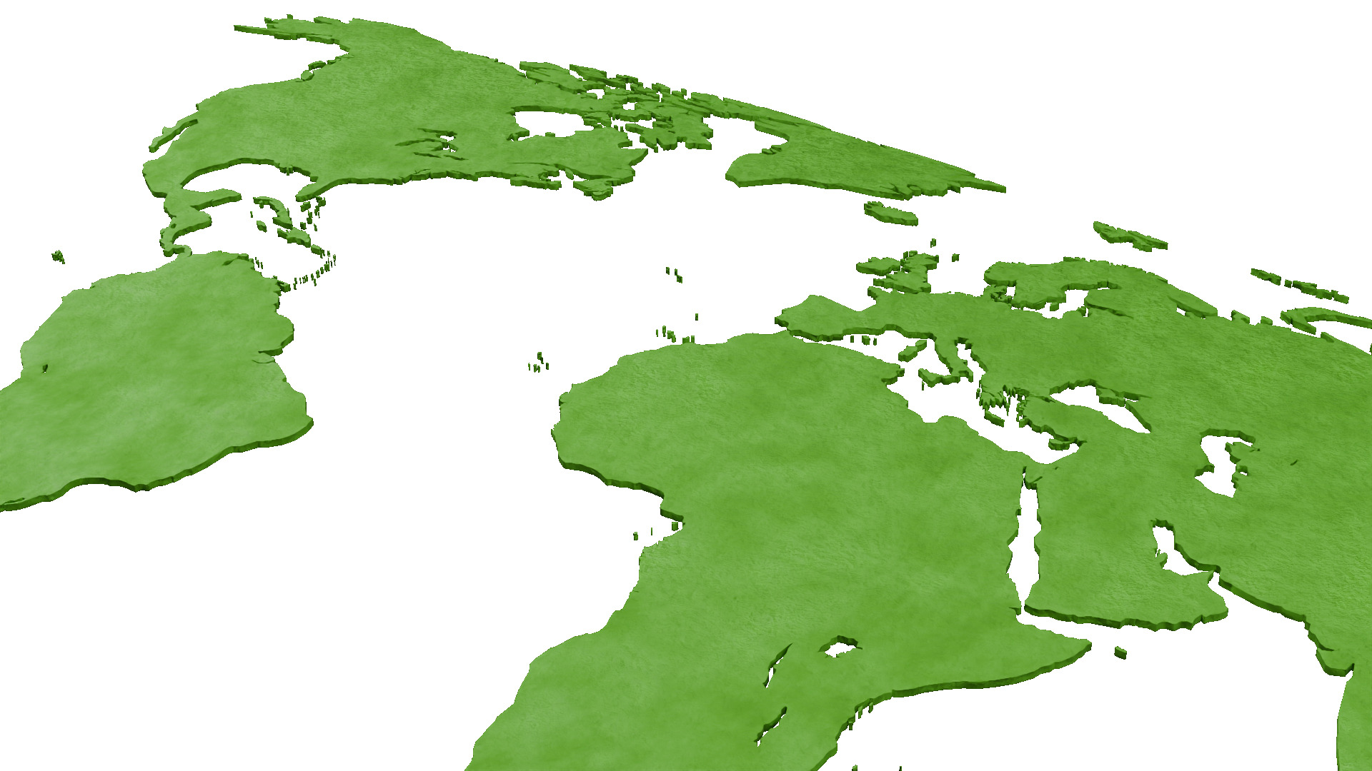 World Map Low-poly 3D model_9