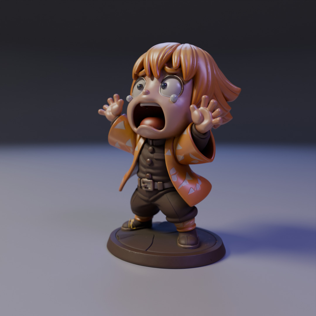 Zenitsu Agatsuma  3D print model_10