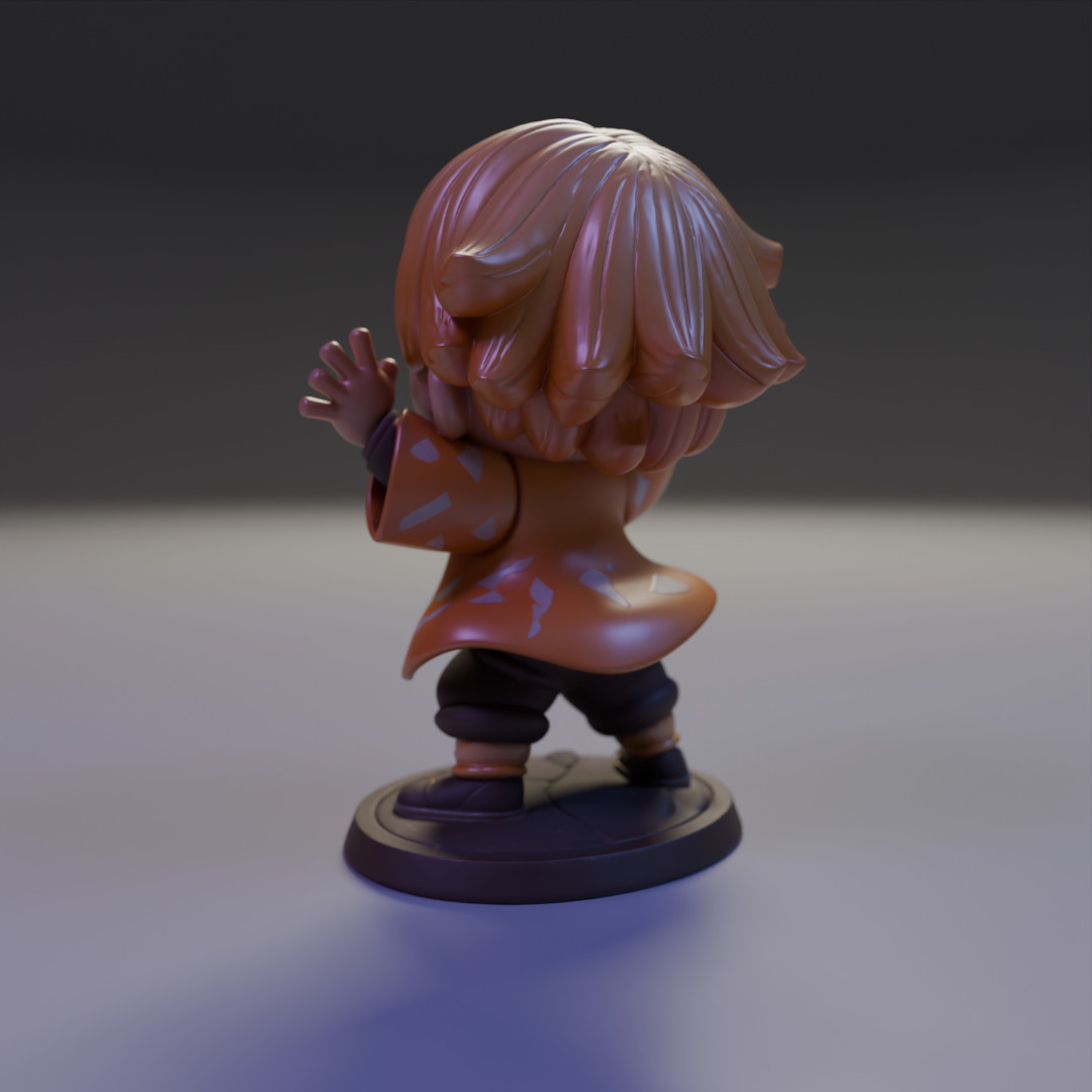 Zenitsu Agatsuma  3D print model_12