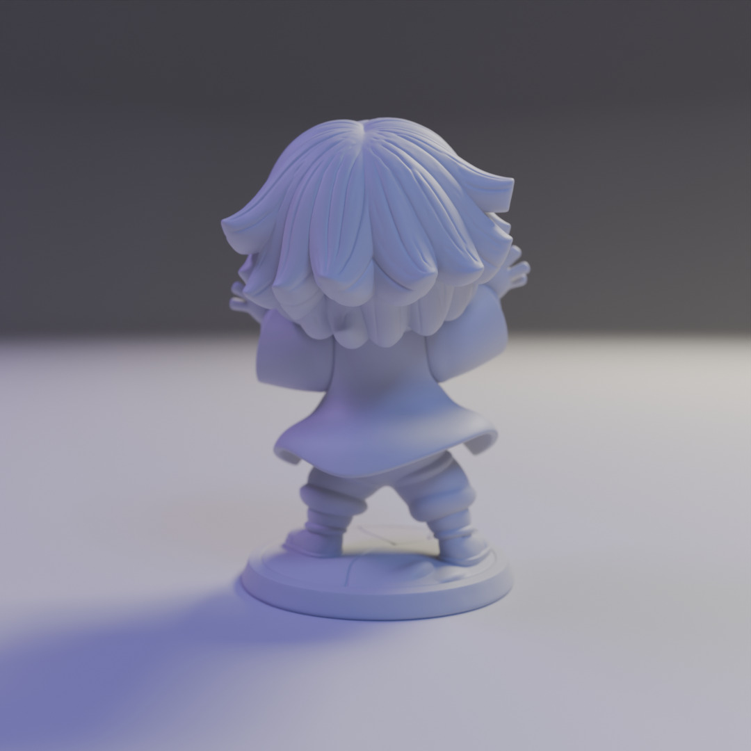 Zenitsu Agatsuma  3D print model_5