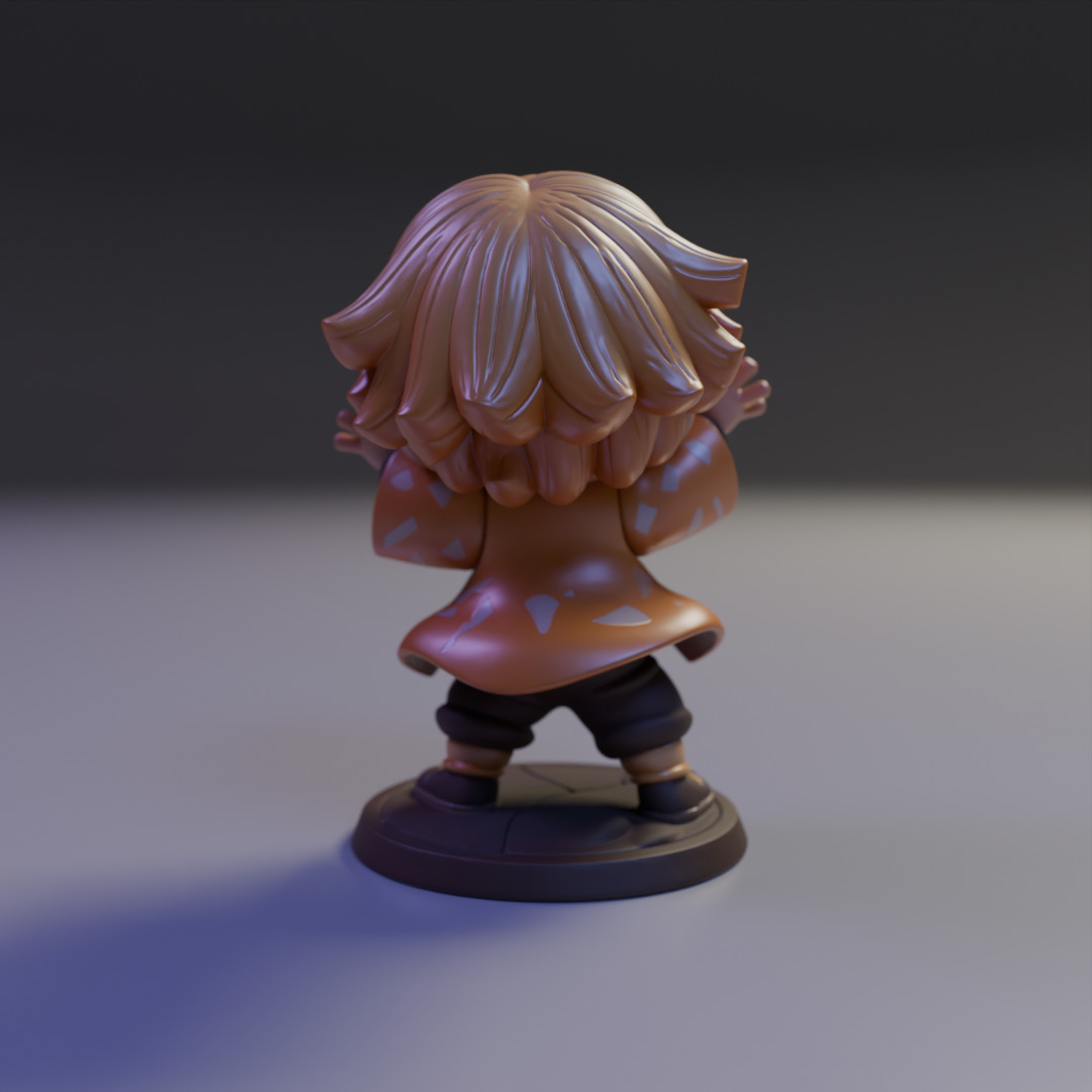 Zenitsu Agatsuma  3D print model_6