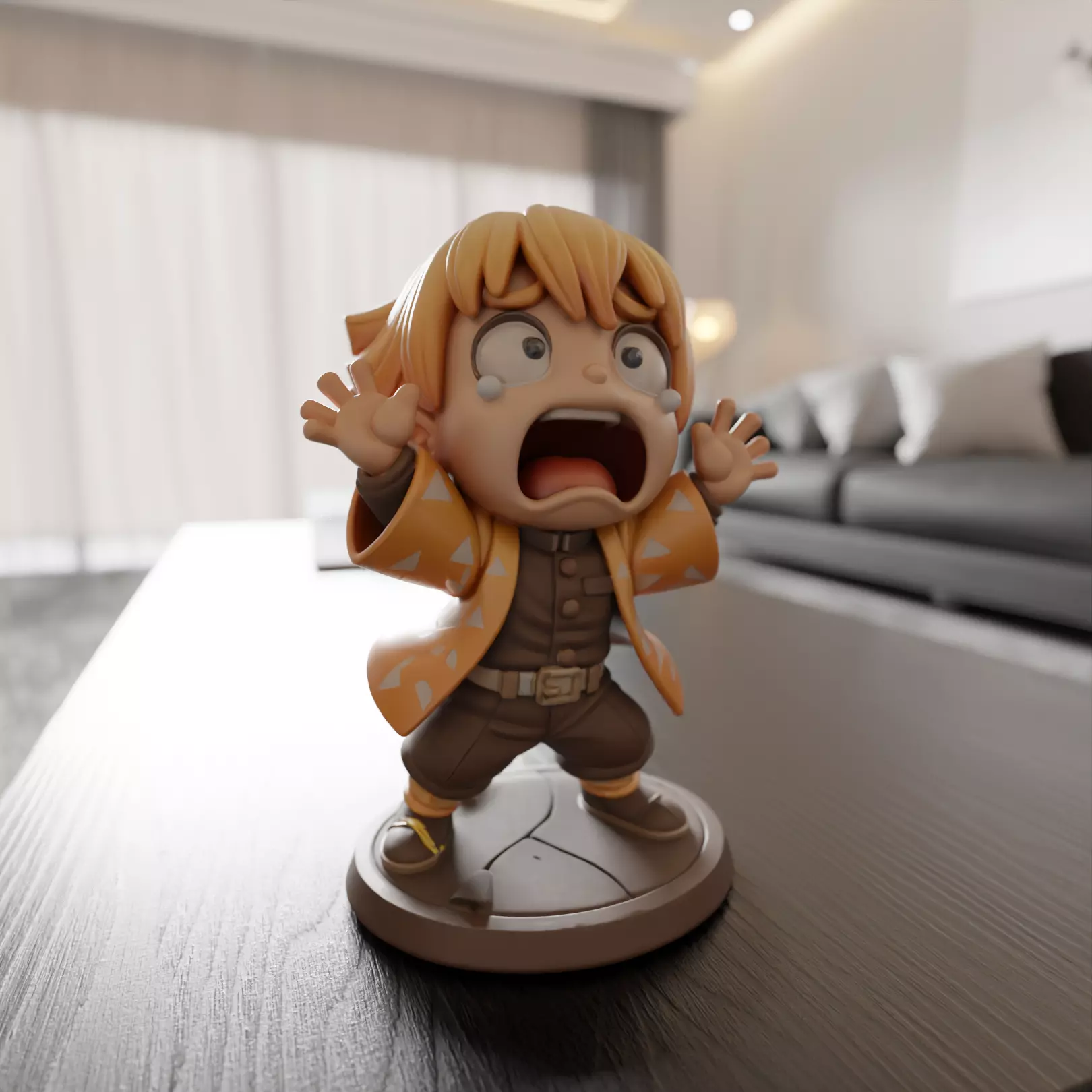 Zenitsu Agatsuma  3D print model_0