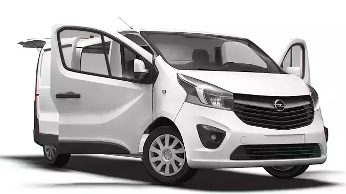 Opel Vivaro Van L2H1 Tailgate HQInterior 2019 3D model