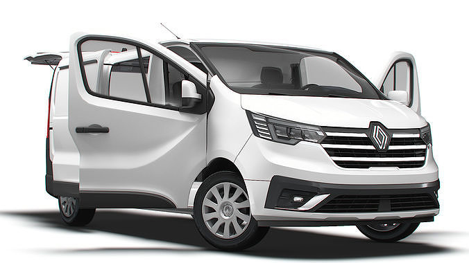 Renault Trafic Van L2H1 Tailgate HQInterior 2024 3D model