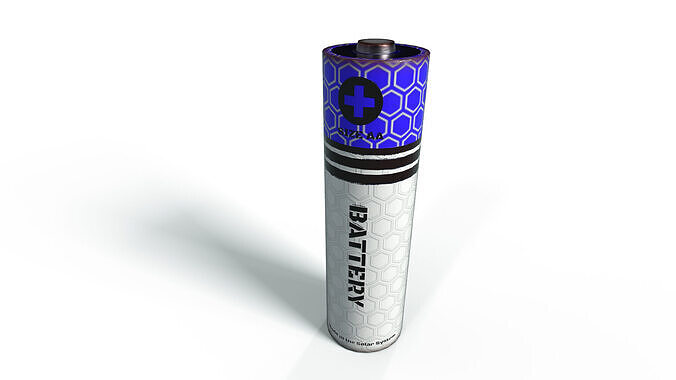 Battery Low-poly 3D model