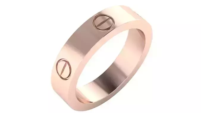 Cartier Love Ring Size 53 3D print model