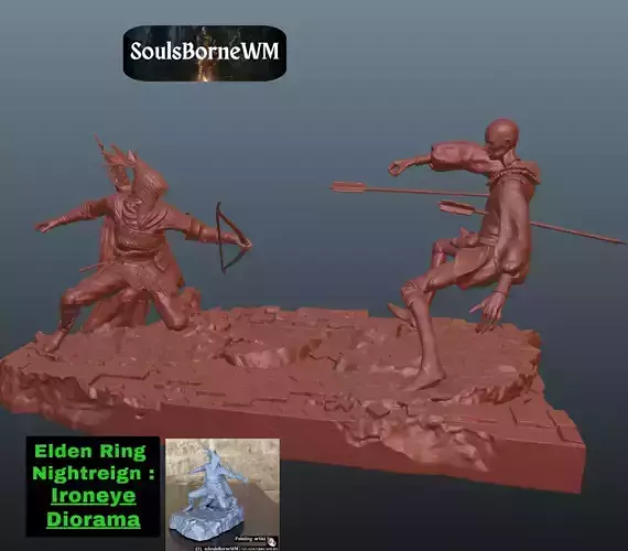 Elden Ring Nightreign Ironeye Diorama bonus standalone version