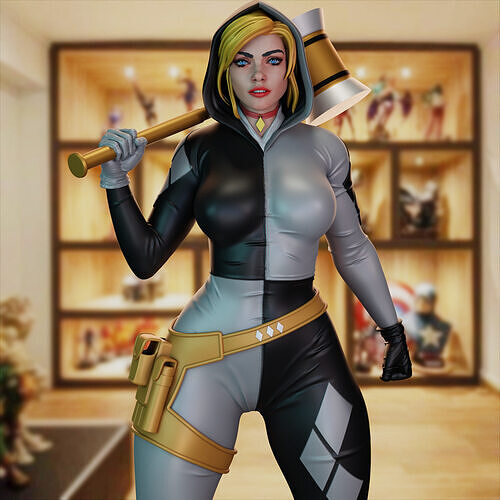 Harley Quinn 3D print model