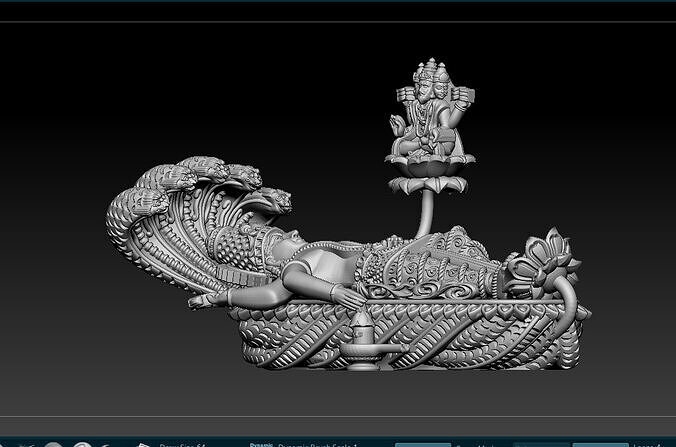 Lord Vishnu  3D print model 3D print model