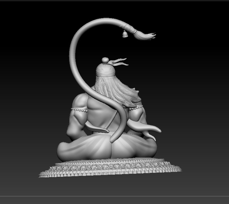 Hanuman 3D print model 3D print model_26