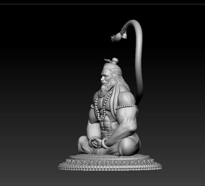 Hanuman 3D print model 3D print model_31