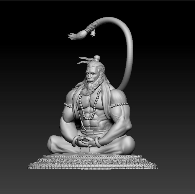 Hanuman 3D print model 3D print model_9