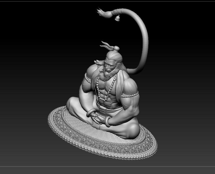Hanuman 3D print model 3D print model_19