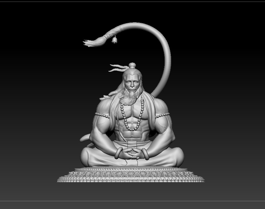 Hanuman 3D print model 3D print model_10