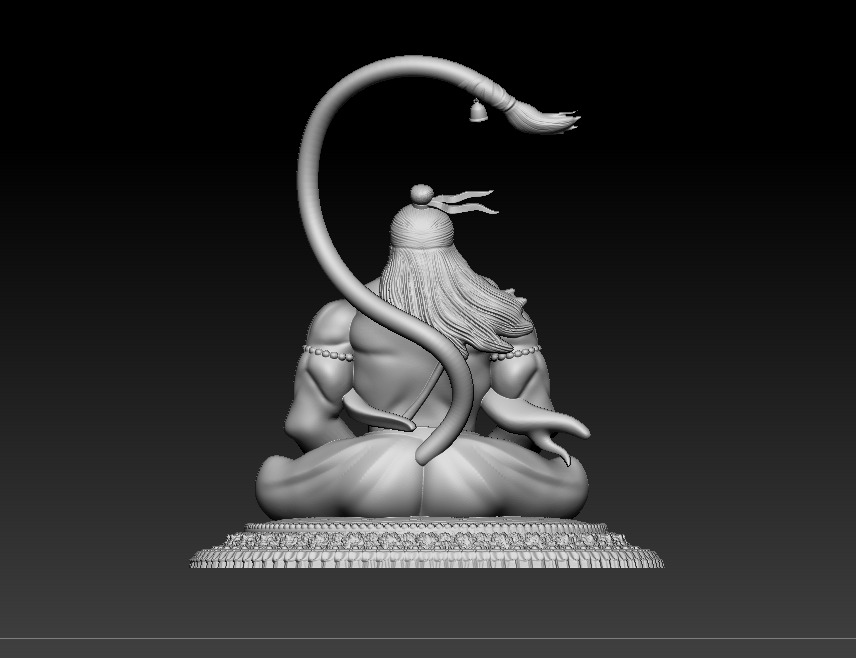 Hanuman 3D print model 3D print model_25