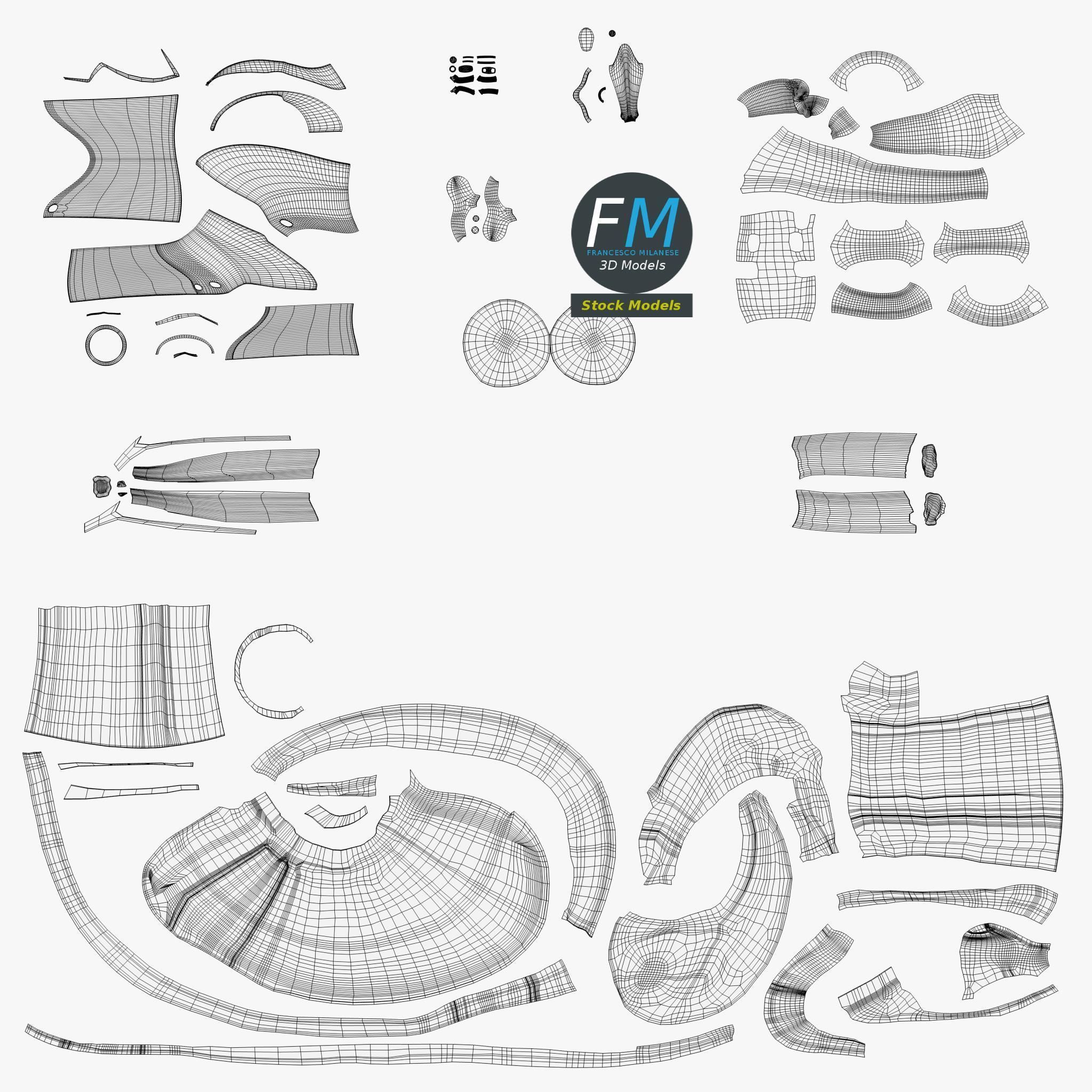 Anatomy human ear 3D model_11