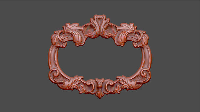 Mirror frame decor design 3D print model
