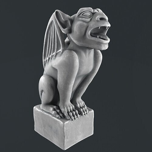 Gargoyle sculpture 3D model