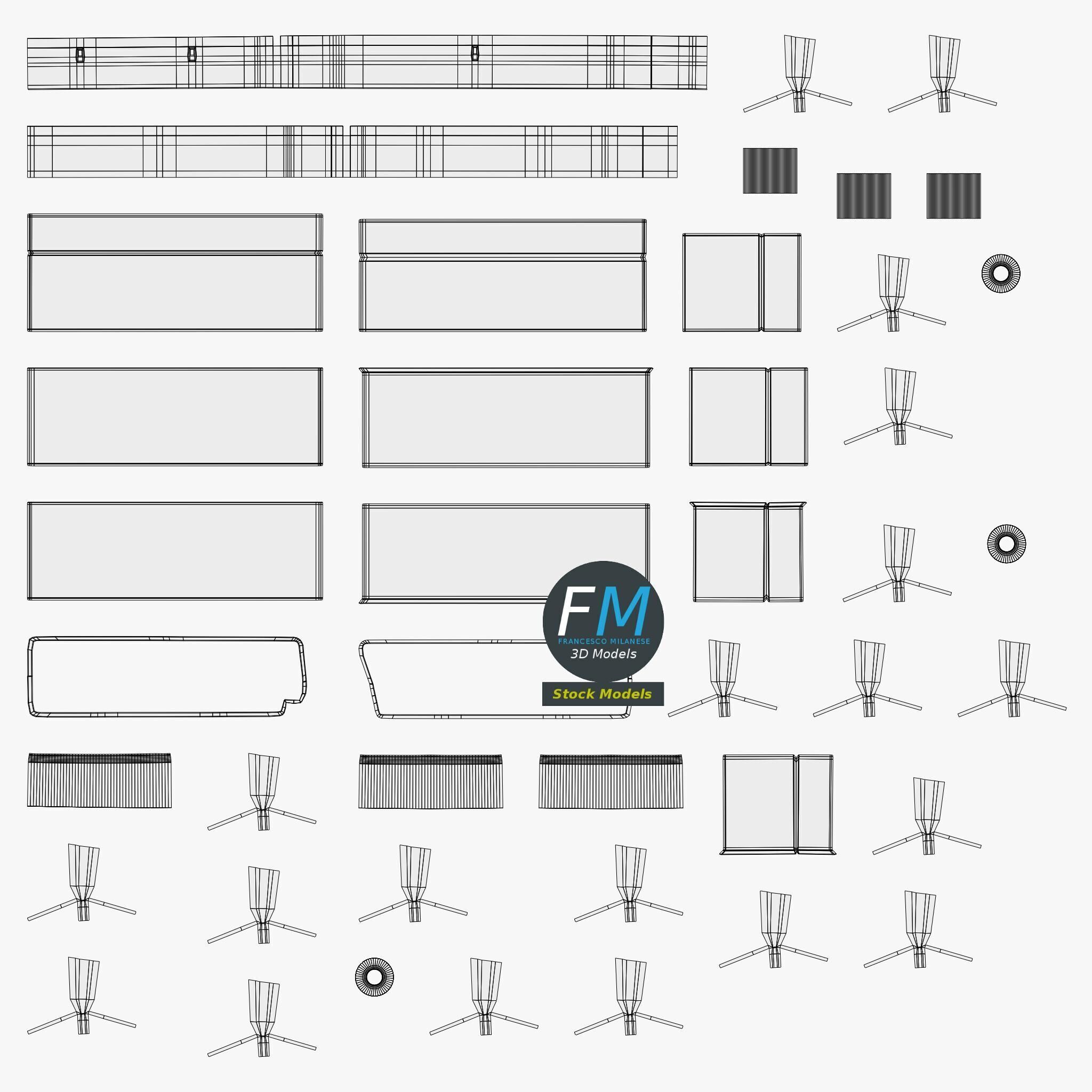 SCART RCA adapter 3D model_11