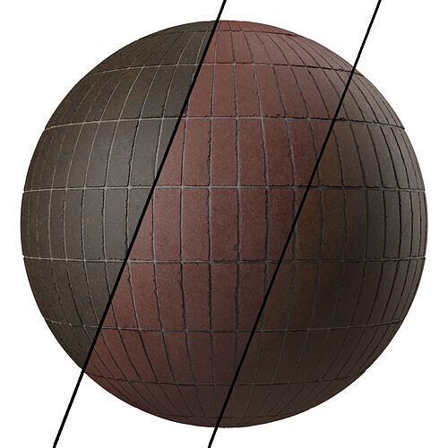 Brick Wall Materials 36- Brick Tiles By Sbsar - Pbr 4k Seamless Texture