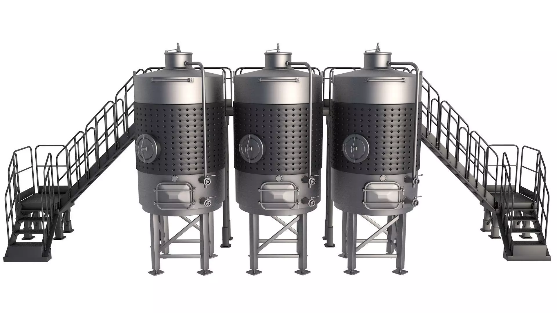 Steel Wine Tanks 3D model_0