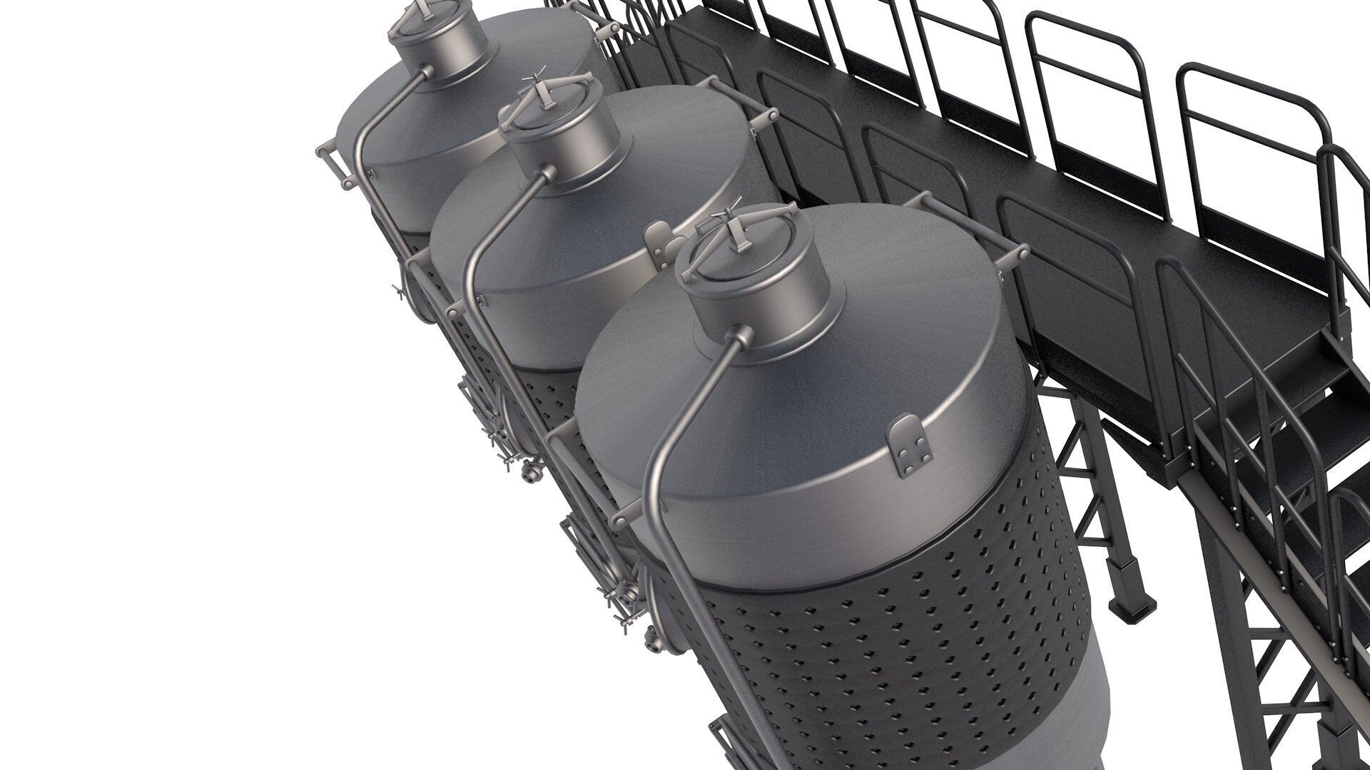Steel Wine Tanks 3D model_3