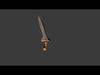 Exotic Daggers Set Low-poly 3D model_1