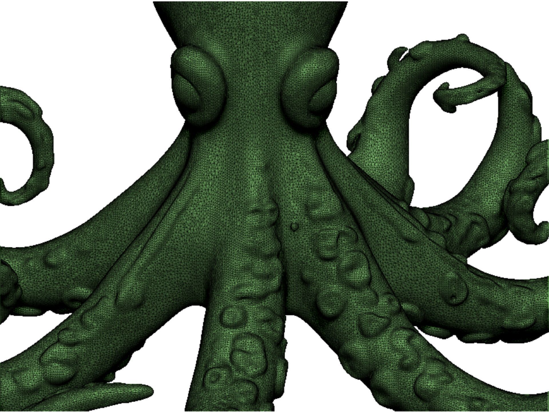 octopus pendant 3D print model_9