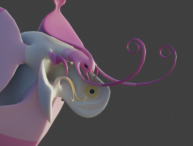 Orchid monster 3D model_3
