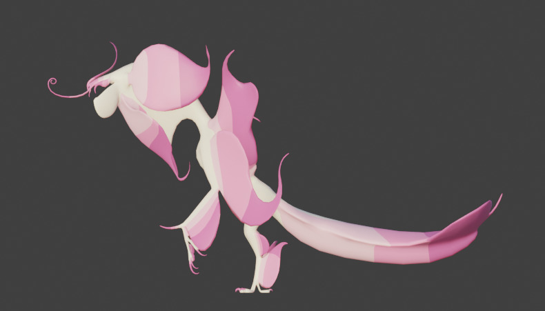 Orchid monster 3D model_1