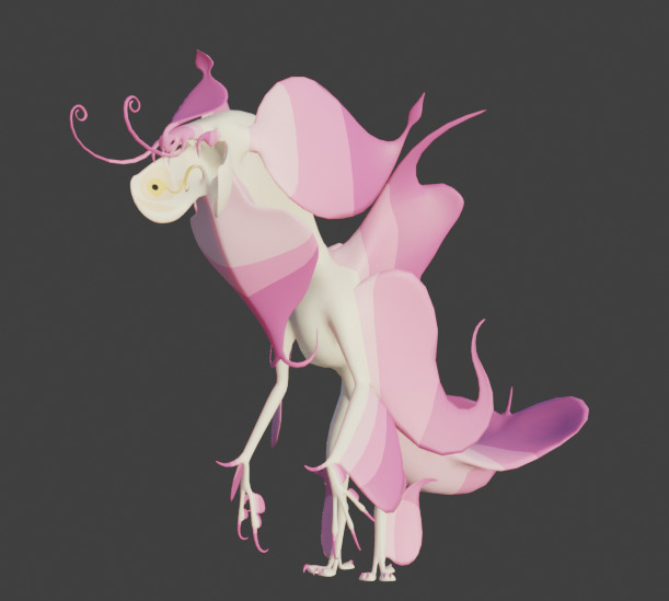 Orchid monster 3D model_2