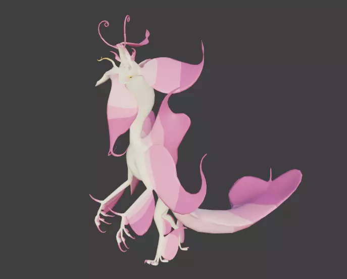 Orchid monster 3D model_0