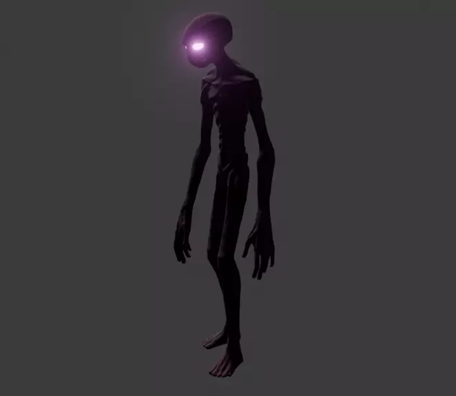 Realistic Enderman 3D model_0