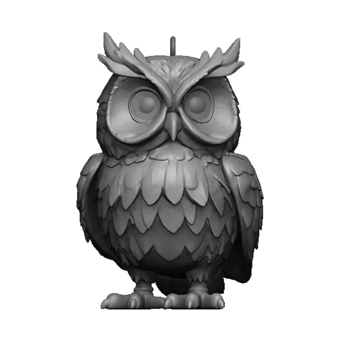 owl pendant 3D print model