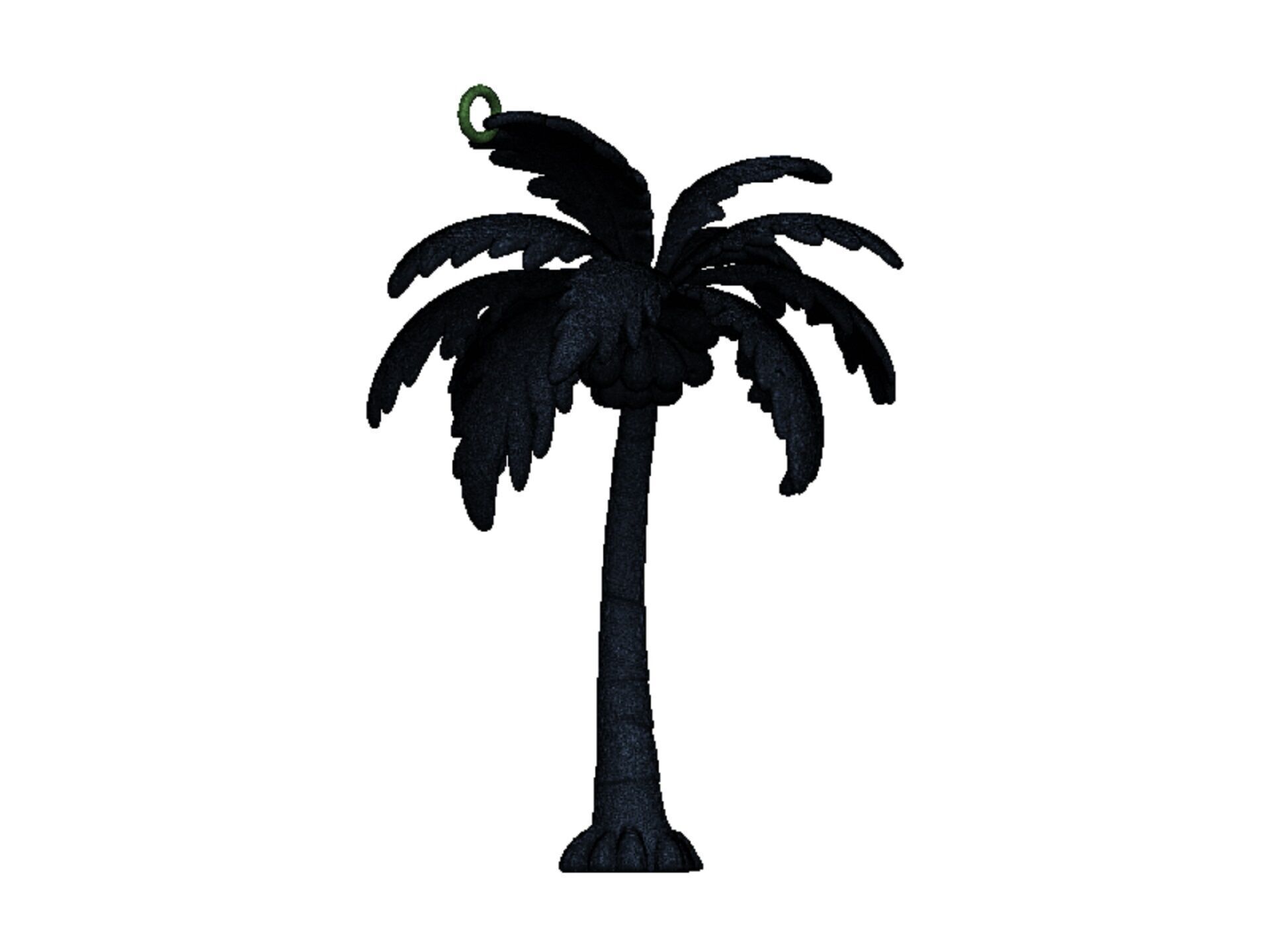 palm pendant 3D print model_9