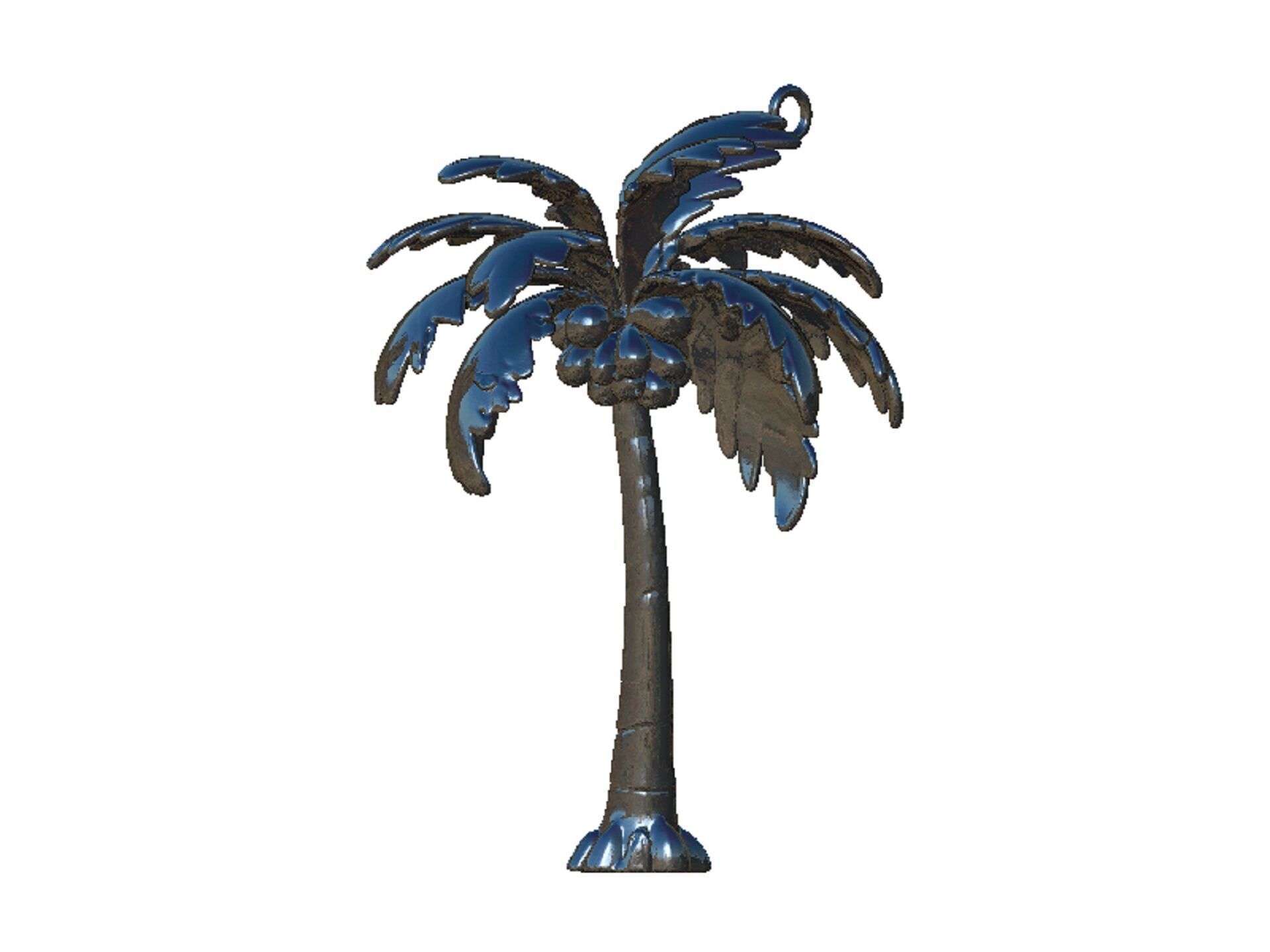 palm pendant 3D print model_4