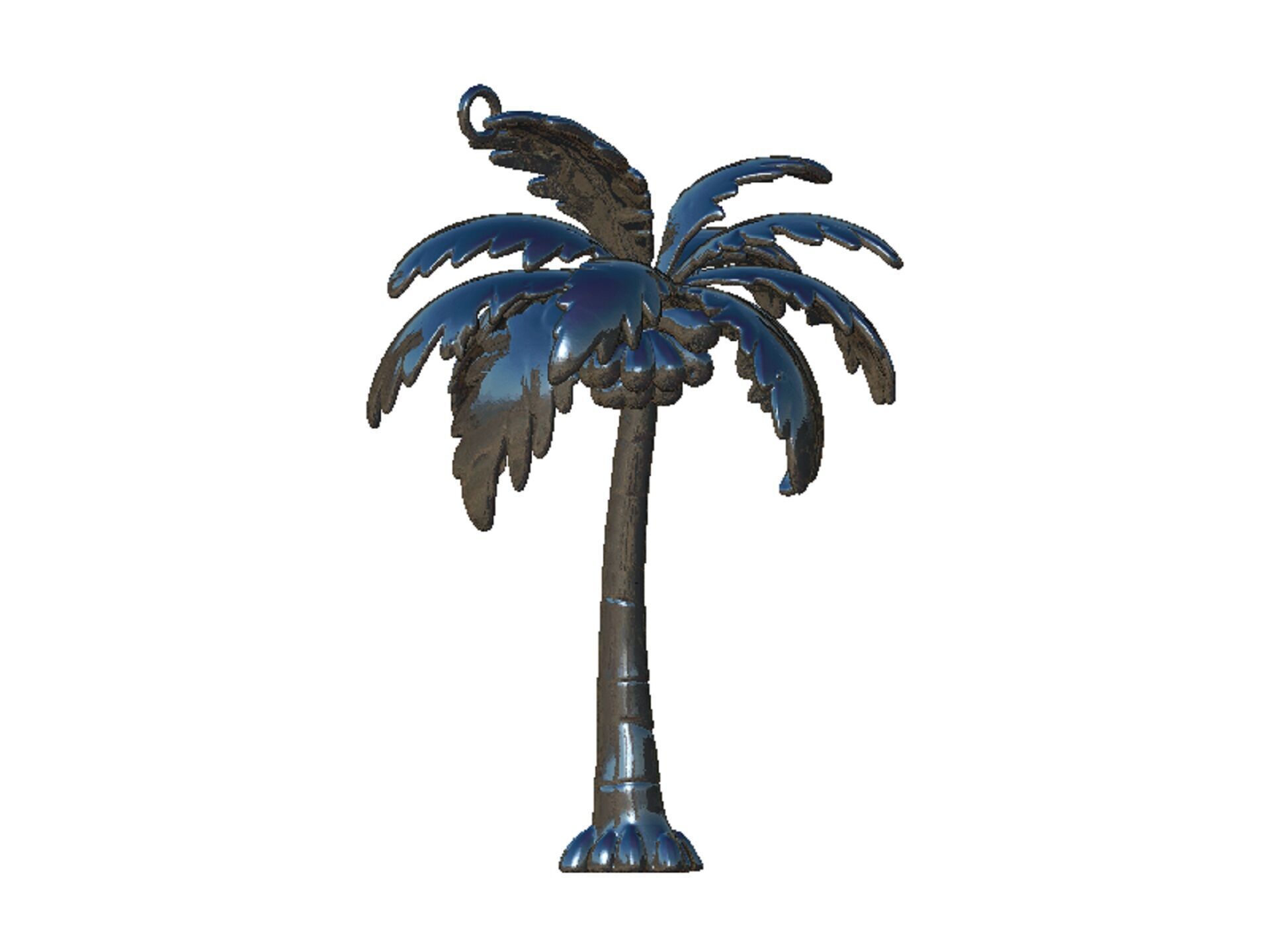 palm pendant 3D print model_6