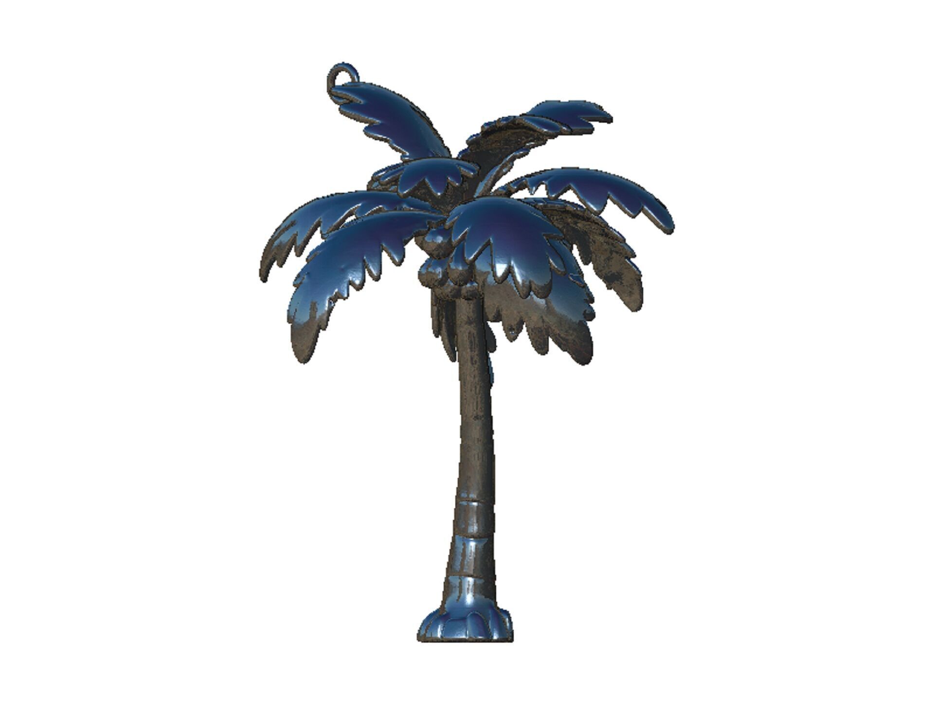 palm pendant 3D print model_5