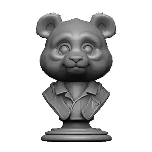 panda head bust