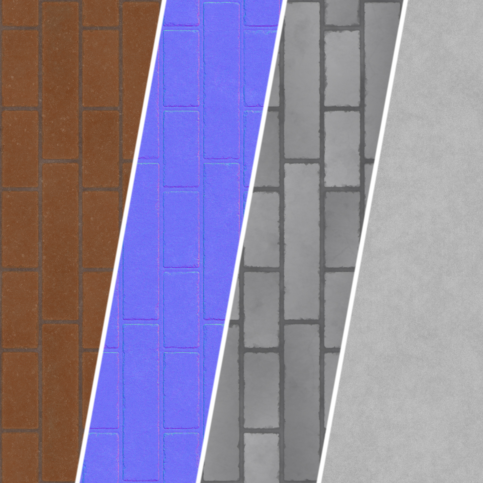 Brick Wall Materials 38- Brick Tiles By Sbsar - Pbr 4k Seamless Texture_8