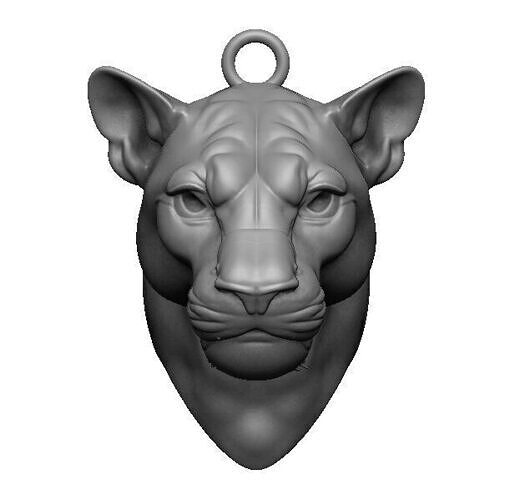 panther head 3D print model