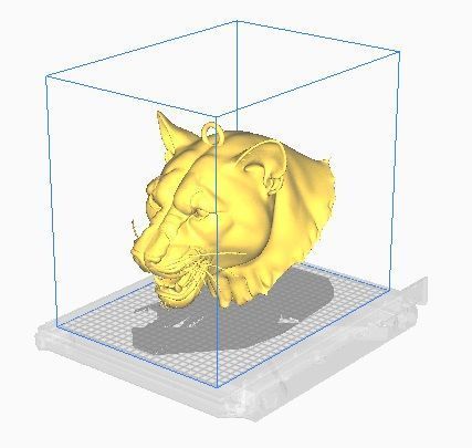 panther head 3D print model_9