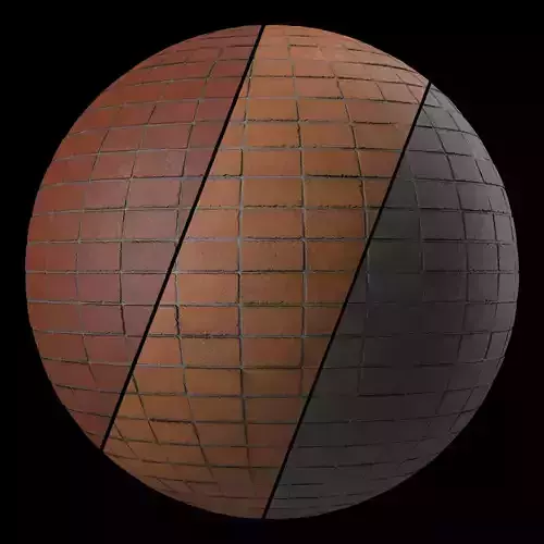 Brick Wall Materials 39- Brick Tiles By Sbsar - Pbr 4k Seamless