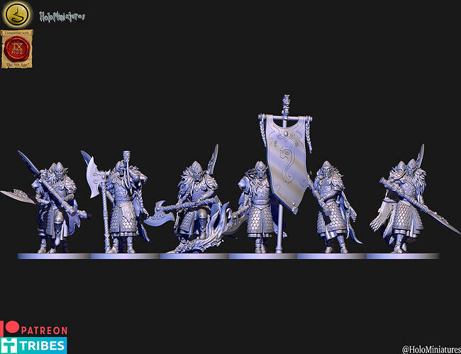 High elves white Lion guard new version 3D print model