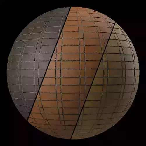 Brick Wall Materials 40- Brick Tiles By Sbsar - Pbr 4k Seamless Texture